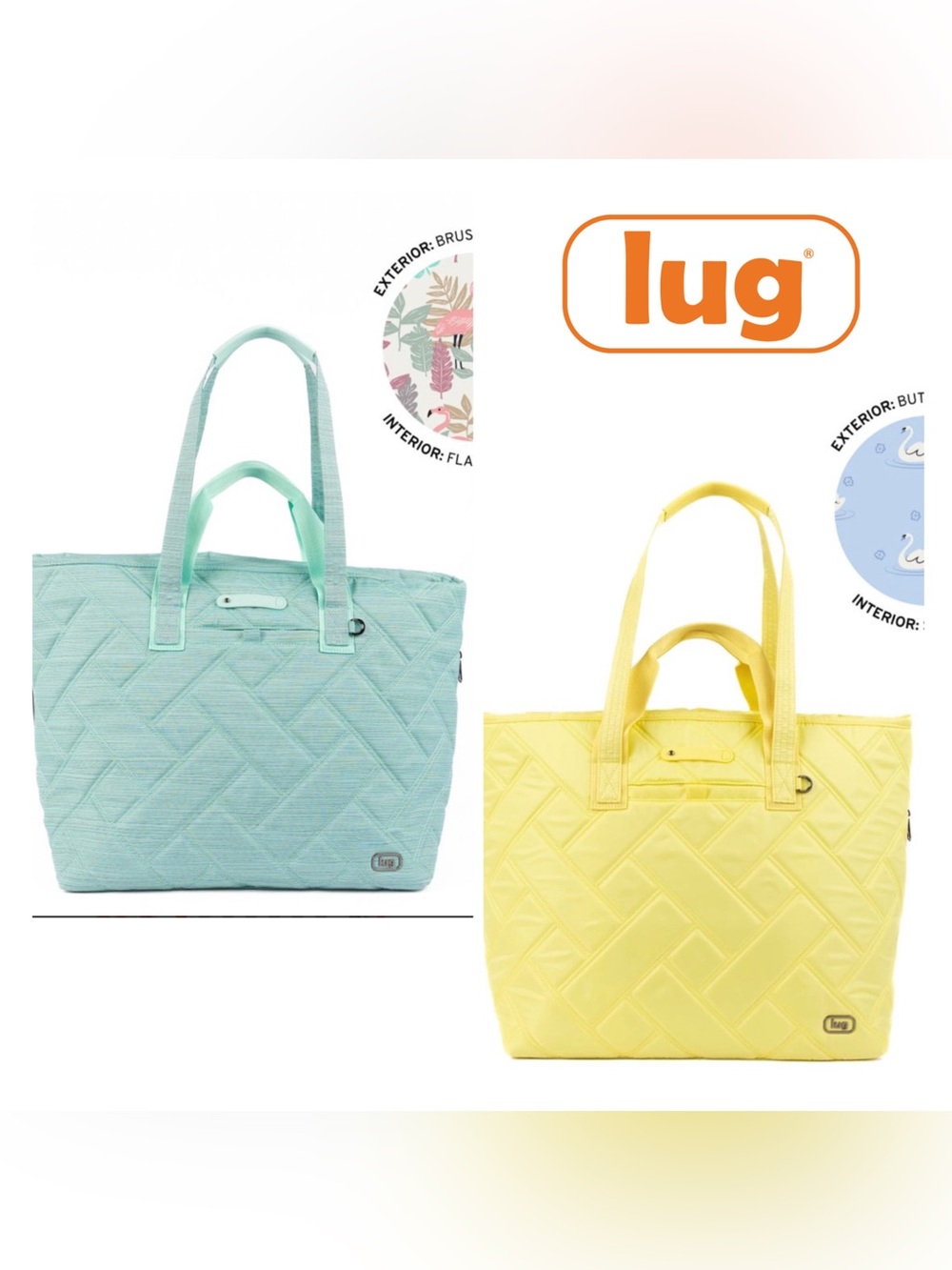 Lug Ferry XL SE Expandable Carry All Toe Bag w/Charm Bar NWT